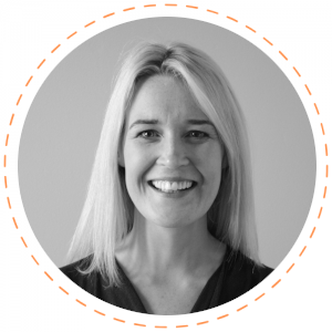 Back and white portrait of Stacy Willis
