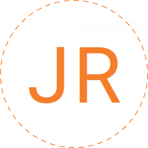 The letter JR (standing for Jane Roberts)